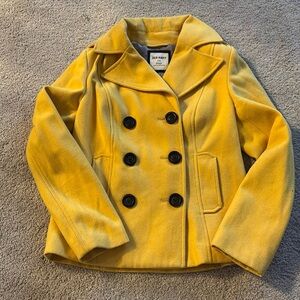 Old Navy Yellow Pea Coat